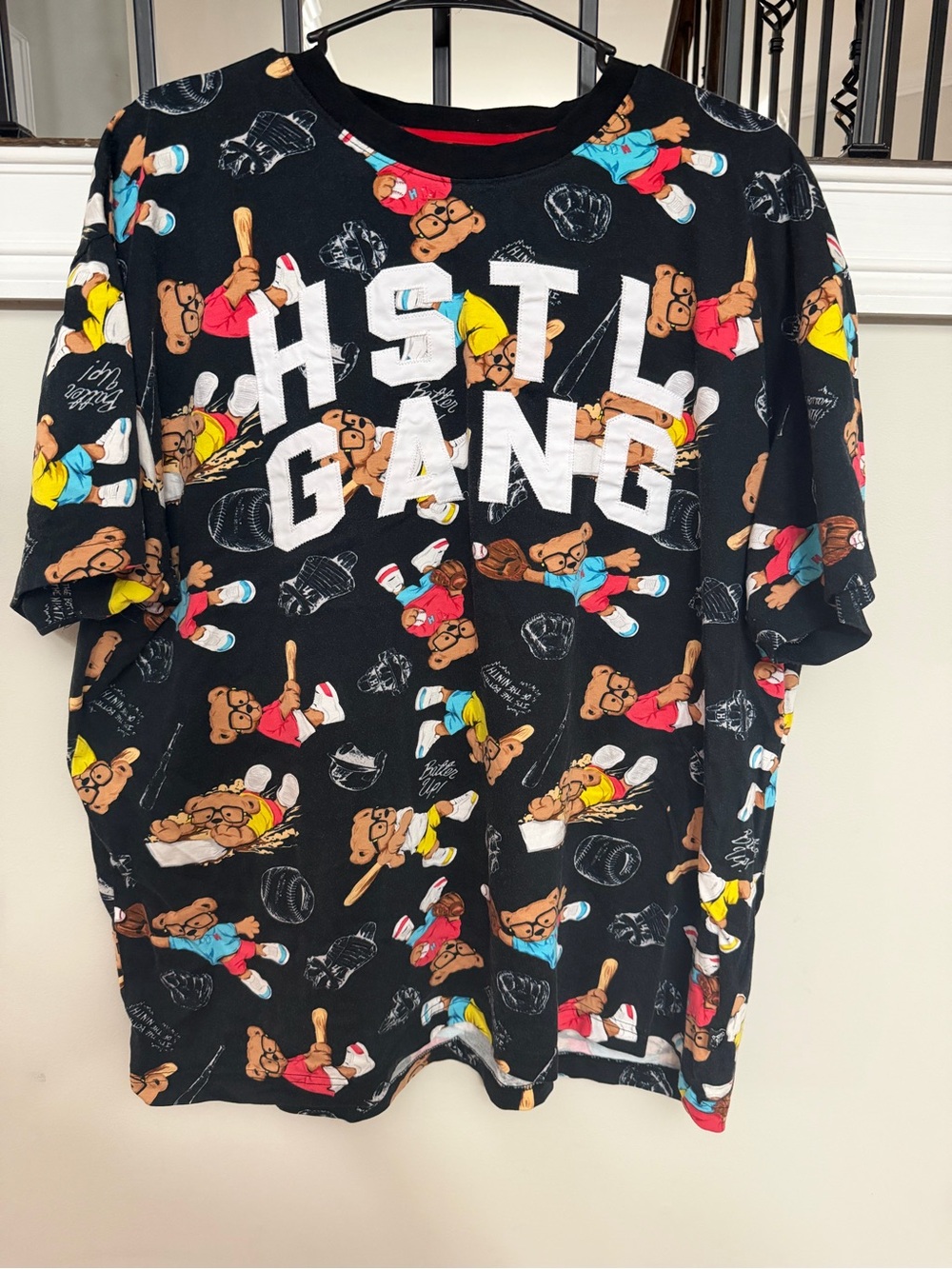 Hustle Gang Black Printed Fabric Label men’s t-shirt size 2X